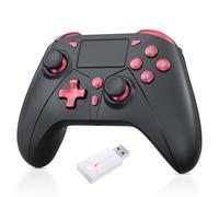 Gamrombo Wireless Controller for PS5/PS5 Pro/PS5 Slim with 2.4G Adapter, Compatible with PS4/Switch/Windows, Dual Vibration/Macro/Turbo Function, 3.5mm Audio Jack, Need Update The Software to Pair