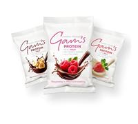 Gam's Protein Fruit Mixed Case x8 - Whole Freeze Dried Fruit Coated in a rich, tasty protein coating - While also being a Gluten Free, High Protein snacks. The perfect post workout snack