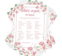 GAMSUNSTAR Bridal Shower Games-Whats in Your Purse,Wedding Shower Games,50 Cards,Thick Paper