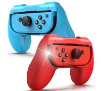 GAMSURFING Hand Grip for Nintendo Switch Joycons/Switch OLED Controller Game Accessories with Joy-Cons Handheld Joystick Remote Control Holder Controller Kit for Nintendo Switch, 2 Packs