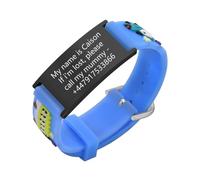 Gamtic Kids Personalized Medical ID Bracelet-Adjustable Kids Bracelet | Silicone Medical Alert Bracelet , Autism Allergy Seizure ID Wristband, Waterproof Cartoon Bracelet for Boys Girls