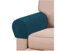 GAMUKAI Stretch Armrest Covers Velvet Arm Covers for Chairs Couch Sofa Armchair Slipcovers for Recliner Sofa 2pcs (Teal)