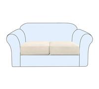 GAMUKAI Stretch Cushion Cover Couch Cushion Slipcover Seat Covers Chair Loveseat Sofa Cushion Protector Spandex Elastic Furniture Protector for Seat (2, Nature)