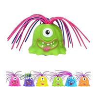 Gamyflaky Hair Pulling Monster, Hair Pulling Monster Toy, Hair Pulling Fidget Toys, Fun Different Screams Made by Hair Pulling, Anti Anxiety Toys and Venting Novelty Toys(Green)