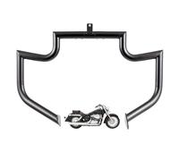 Gamyipp 1.5" Fat Crash Bar Engine Guard Highway Bar for Honda 750 VT750 VT750C VT400 Shadow Aero Phantom Spirit (Matte Black)