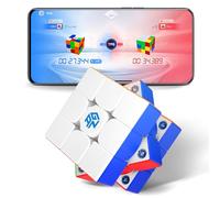 GAN 356 i Carry2 Smart Cube, 3x3 Magnetic Speed Cube Magic Cube Age 6+ with 700 Hours Battery Life and Real-Time Tracking, Unlock Different Game Modes Online with App(Frost Coated)