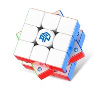 GAN 3x3 Magnetic Speed Cube Age 3+, GAN356 Maglev Magic Cube Magnetic Levitation Cube, 30°+ Auto-Aligning, 76 Magnets, Numerical Tuning Setting, Frosted Coated