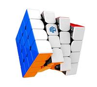 GAN 460 M Speed Cube Age 6+, 4x4 Magnetic Master Magic Cube 460M Puzzle Toy(Stickerless)