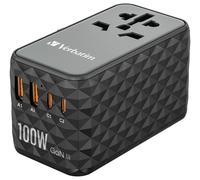 GaN III Universal Travel Adaptor with USB, 100W, 2x USB A, 2x USB C - 32121
