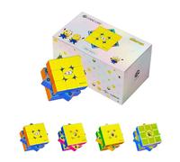 GAN Minions i Carry 4, Bluetooth Speed Cube Smart 3x3 Magnetic Connected Electronic Speedcube for Kids Adults Timer Tracking Movement Steps with App Online Competition, Battery Replaceable
