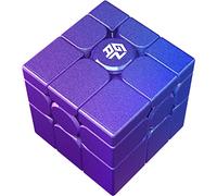 GAN MirrorM UV Coated, 3x3x3 Magnetic Mirror Speed Cube Puzzle Game Magnets Toys for Kids Adult Cuber, Solve by Shape
