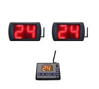 GAN XIN Shot Clock Basketball Timer,12/24/25/30/35/40/60 Seconds Countdown Timer, Portable Shot Clock with Buzzer for All Sports (Control Panel(2unit))