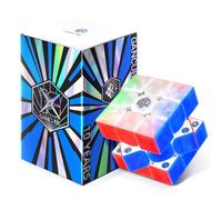 GAN356 M E Magnetic Speed Cube 10th Anniversary Special Edition, 3x3 Magic Cube Professional Fast Smooth Turning with Turbo Magnet Capsule 2.0 and GES Pro+ for Kids & Adults
