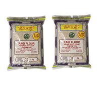 ganaric Shankar Ragi Flour 1kg (Pack of 2) - Finger Millet Flour - Perfect for Healthy Morning Breakfast