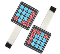 GANASOME 2 Pcs 4x4 Membrane Switch Keypad Keyboard - 16 Key Matrix Array for Robot Arduino ESP32