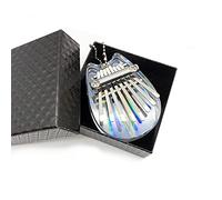 Ganasome Rainbow Clear Kalimba Thumb Piano 8 Key Solid Finger Piano Transparent Body Cute Crystal Acrylic Kalimba With Hard Case Gifts for Kids Adult Beginners with 8 keys, Cat Ears Shape