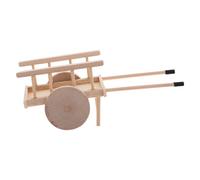 GANAZONO 1 Set Dollhouse Accessories Doll House Mini Farm Cart Dollhouse Ancient Wagon Miniature Cart with Straws Simulation Wagon Model Dollhouse Autumn Beige Grass