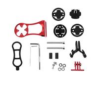 GANAZONO 1 Set Durable Bike Handlebar Extension for Flashlight Bracket Clip Compatible with Jiaming Belliteng Code Watches Easy Installation Fits Specification Screws Red Color