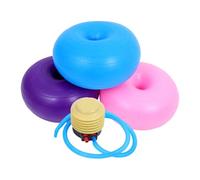 GANAZONO 1 Set Flexible Yoga Ball Chair Set for Inflatable Donut Design with Pump for Balance Training Comfortable Exercise and Fun Physical Activities Classroom Home