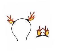 GANAZONO 1 Set Lovely Antler Hairband and Hairpins Brown Decorative Party Props for Christmas Cosplay and Birthday Celebrations Durable Felt and Accessories