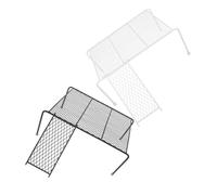 GANAZONO 1 Set Rutin Chicken Rack with Ladder Durable Iron Stand for Chicken Coop Elevated Feeding Play Platform for Pets Black White for Climbing Exercise