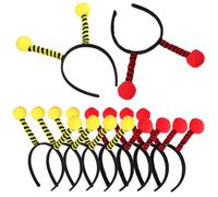 GANAZONO 10 Pcs Bee Antenna Headband Fluffy Costume Accessories for Halloween Parties Comfortable and Easy to Wear for All Ages for Themed Events and Cosplay