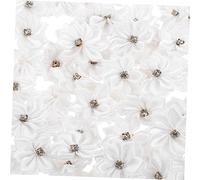 GANAZONO 100Pcs DIY Hair Flowers with Rhinestone Floral Hairpin Accessories for Crafting Headbands Dolls and Decorative Hair Clips for and Personal Use