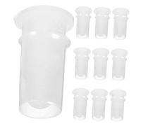 GANAZONO 100pcs Dog Toy Squeakers Replacement Inserts Plastic Round Noise Makers 3x1.1cm for Plush Doll Crafts Pet Toys and Diy Accessories