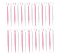 GANAZONO 100Pcs Double-fold Eyelid Y-shaped Forks Makeup Tools Skin-friendly Sticker Applicators for Hooded Eyes Comfortable Beauty Accessories for Women Random Color