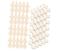 GANAZONO 100Pcs Mini Wooden Picket Fence for Garden Decoration Mini Garden Fence Ornament Micro Landscape Photo Prop Durable and Safe Design for Miniature Scenes