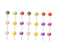 GANAZONO 100pcs Nail Charm Lollipop Mixed Colors DIY Manicure Nail Art Ornaments for Creative Decorations for Parties and Personal Use