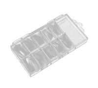 GANAZONO 100pcs Nail Extension Tips with Scale for Nail Art UV Builder Gel Finger Extensions Suitable for Professional and Home Use Compatible with Gel Acrylic Fiberglass Applications