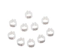 GANAZONO 100pcs Pigeon Foot Rings Bird Leg Bands for Easy Identification and Management of Pigeons Chicks and Poultry