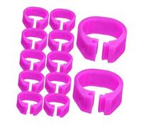 GANAZONO 100pcs Plastic Pigeon Leg Bands Poultry Leg Rings Reusable Small Bird Identification Rings for Pigeon Supplies