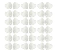 GANAZONO 100pcs Polish Board Display Glass Beads Double-sided Use White Manicure Tool for Salon Nail Art Designs