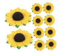 GANAZONO 100pcs Vivid Paper Sunflower Flowers Artificial Sunflower Heads Decorative Paper Flowers Decorations for Home