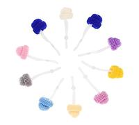 GANAZONO 10pcs Adjustable Knitted Mini Chicken Hats Pet Hat Decors for Hens Mixed Styles Small Wool Caps Suitable for Poultry Photography and Parties