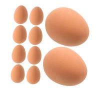 GANAZONO 10pcs Bouncy Rubber Dog Egg Interactive Pet Chew for Puppies and Dogs Indoor Fetch Training Durable Safe Material