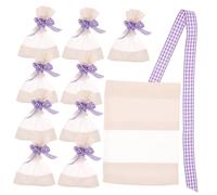 GANAZONO 10pcs Cotton Splice Mesh Lavender Sachet Bags Lightweight Empty Scent Pouches for DIY Spices Jewelry Organizer Bags Portable Lavender Sachets for Wardrobe Car Bathroom