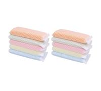GANAZONO 10pcs Double-Sided Sponge Scrubber Cloths for Kitchen Cleaning Gentle Non-Scratch Scouring Pads with Powerful Scrubbing Surface Easy-Grip Dishwashing Rags for Washing Random Color