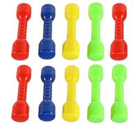 GANAZONO 10pcs Ergonomic Abs Dumbbells for Safe and Durable Barbells for Kindergarten Morning Exercise Comfortable Grip for Boys Fitness Activities Random Color