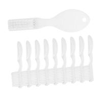 GANAZONO 10Pcs Ergonomic Prison Toothbrush Short Handle for Safety Portable Daily Use Designed to Prevent Self Harm for Rehabilitation Centers