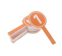 GANAZONO 10PCS Foam Score Paddles Number with Ergonomic Grip for Cheerleading and Sports Competitions Dry Erase Boards for Classroom Voting and Event Scoring Tools
