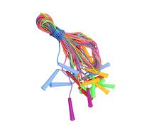 GANAZONO 10PCS Jumping Ropes with Plastic Handles Durable Skipping Ropes for Fitness and Fun Playtime Random Colors Early Learning Random Color