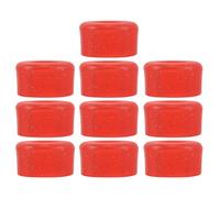 GANAZONO 10pcs Red Pu Skateboard Bushings Set, 95a Hard Longboard Shock Absorbers for Roller Skate Impact Protection, Replacement Cushion Pads for Inline Roller Skates