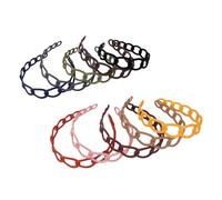 GANAZONO 10pcs Simple Hairband Frosted Versatile Hairbands Women Hair Accessory Chic Hair Wear