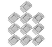 GANAZONO 10Pcs Stainless Steel Embedding Tray 24X24X7Mm - Wax Melt Holder for Modeling Wax, Casting Tray for Jewelry Carving, Suitable for Laboratory Specimen Processing
