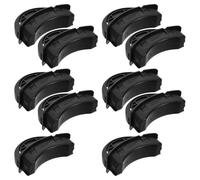 GANAZONO 10pcs Step Pedal Pad Replacement for Office Trash Can Kitchen Wastebasket Black Plastic Foot Pedal Pad for Toilets