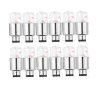 GANAZONO 12 Pcs Bike Wheel Spoke Lights LED Tire Valve Lamp for Mountain Road Bikes Auto Off Easy Install Safety Accessory for Night Riding