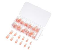 GANAZONO 120PCS Gradient Nude Press Nail Tips for Women Replaceable Short Faux Nails with Secure Fit Glue Reusable Artificial Fingernails for Parties Halloween and Quick Manicure
